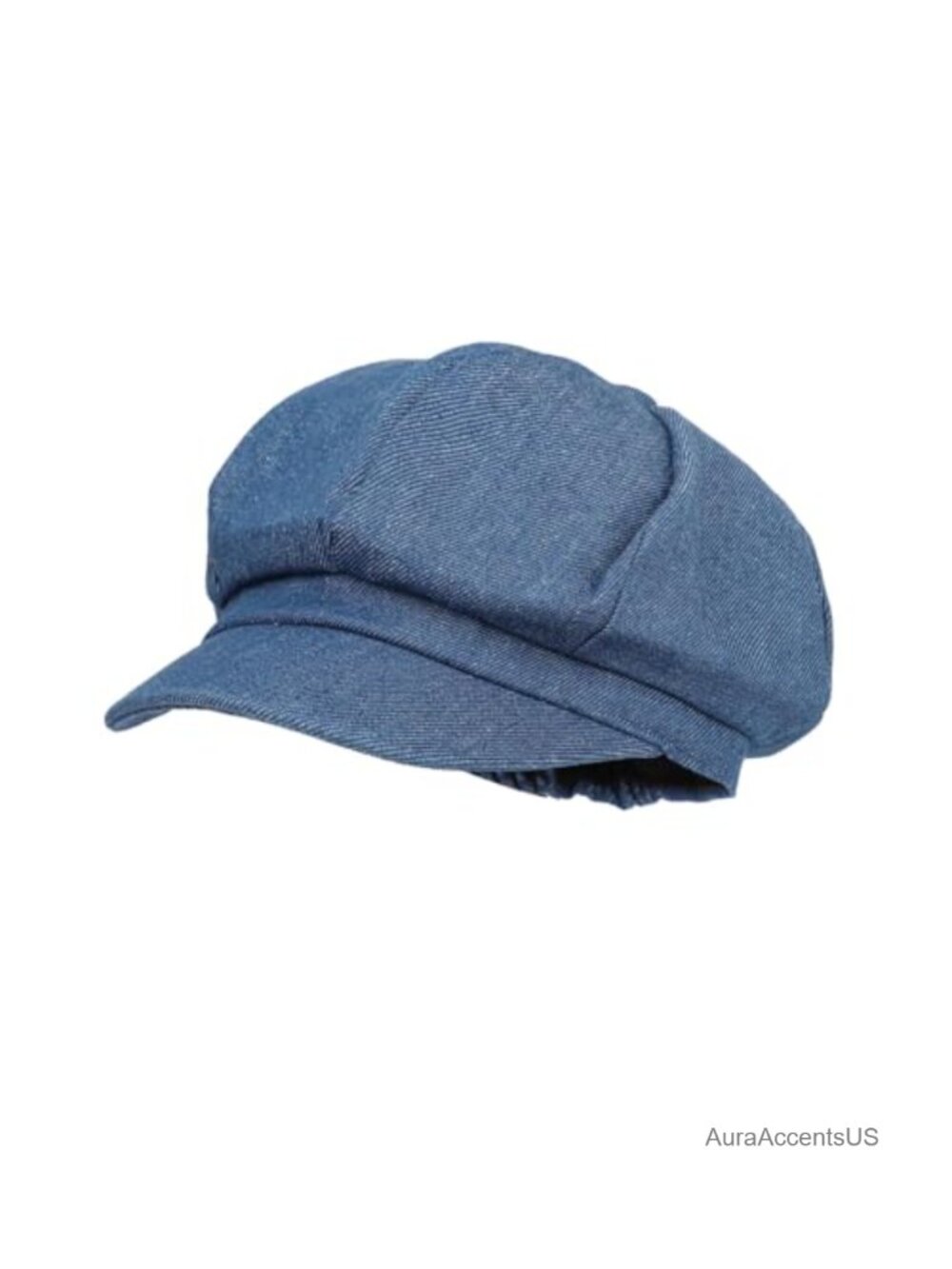 Denim Newsboy Cap Visor Beret Cabbie Hat One Size Fits Most